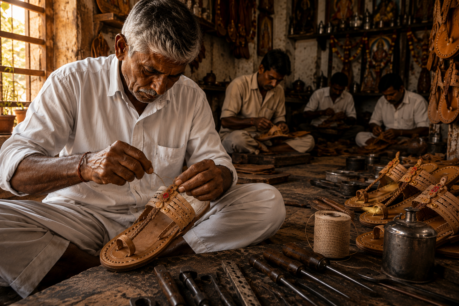 chappal stiching